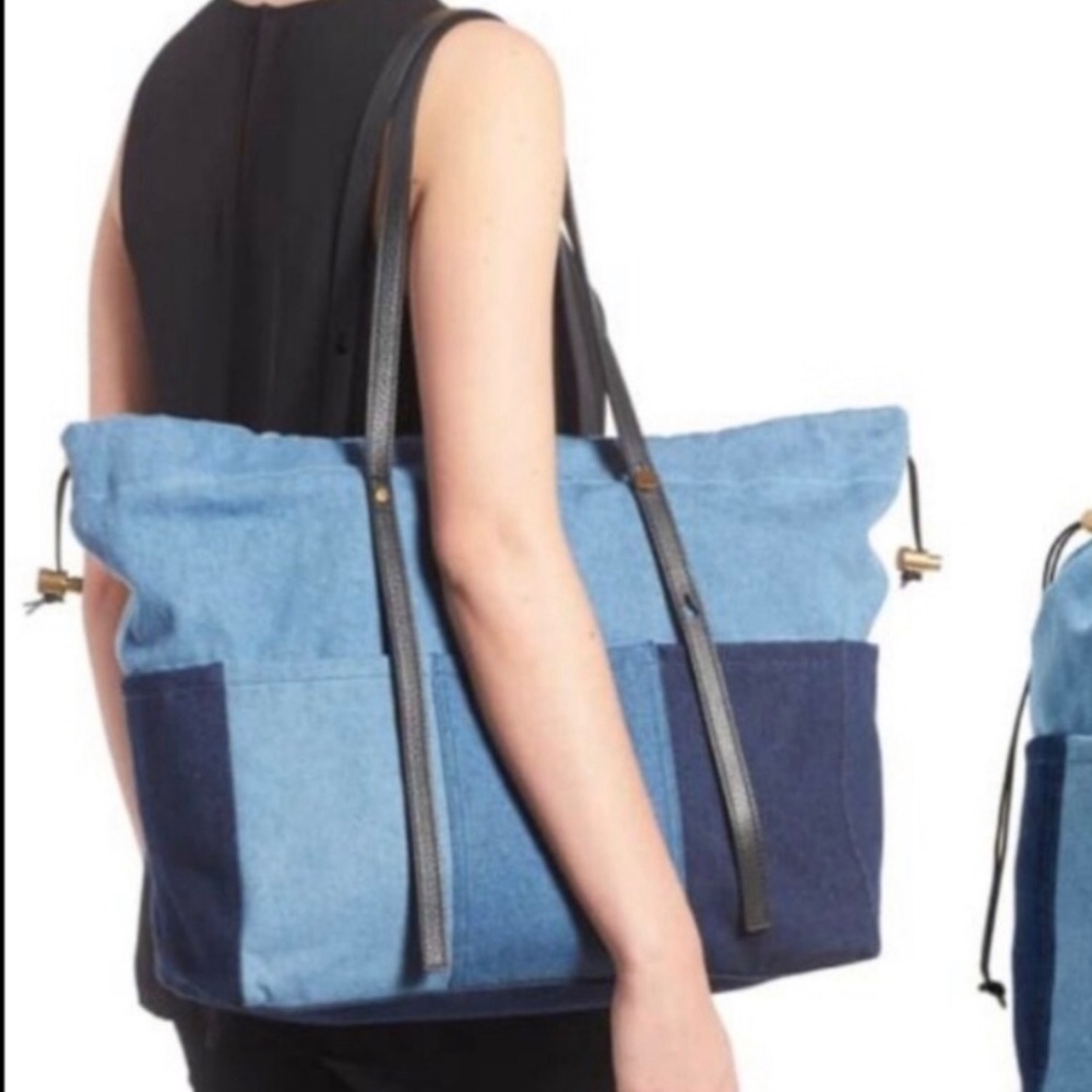 Denim Color-block Chloe Bag